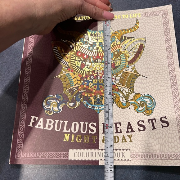 FABULOUS BEASTS:  Night and Day Adult Coloring Book  NEW - Picture 8 of 14